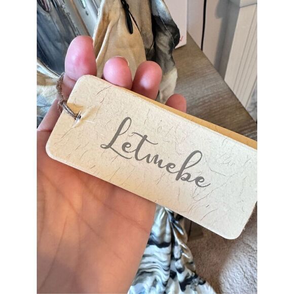 Free People - Let Me Be NWT Halter Abstract Maxi Dress Size Medium - Picture 7 of 13